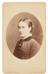 Portrait of unidentified female member of the Ardill family. Parramatta. Old Parramatta. Old Parramattan.