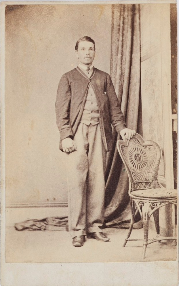 Unidentified male, nineteenth-century Parramatta. 1860s. Old Parramatta. Old Parramattan. Carte-de-visite. Burgin.