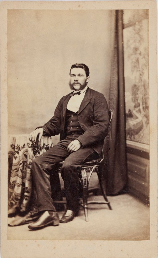 Unidentified male, nineteenth-century Parramatta. Old Parramatta. Old Parramattan. 1860s. Carte-de-visite. Burgin.