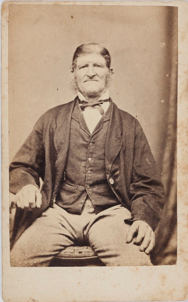 Unidentified male, nineteenth-century Parramatta. 1860s. Old Parramatta. Old Parramattan. Carte-de-visite. Burgin.