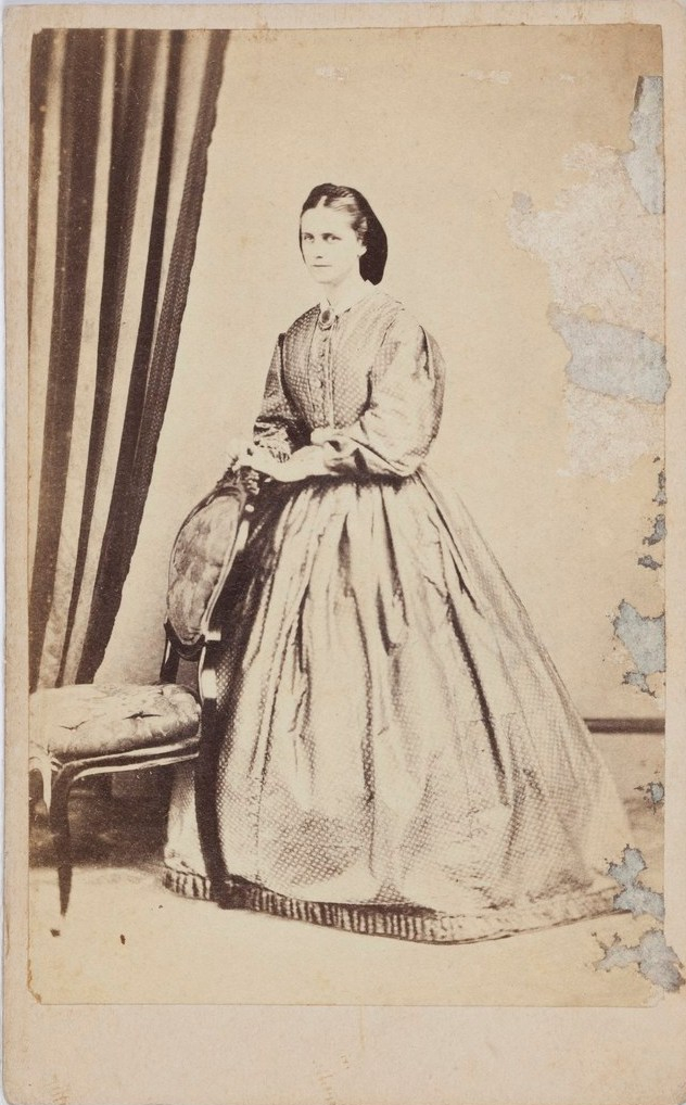 Unidentified female, Parramatta. 1860s. Old Parramatta. Old Parramattan. Carte de visite. Burgin.